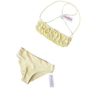 SUPER CUTE FRANKIES BIKINIS YELLOW 2PC SET